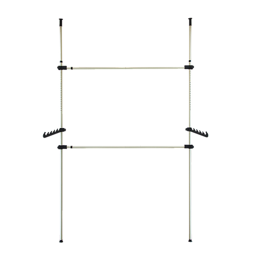 Heavy Duty Adjust Clothes Rail Storage Garment Shelf Hanging Display Stand Rack