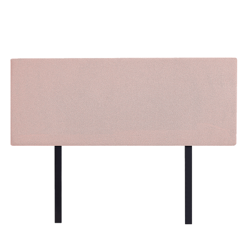 Linen Fabric Double Bed Deluxe Headboard Bedhead - Pale Pink