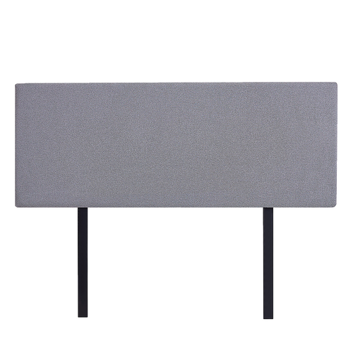 Linen Fabric Double Bed Deluxe Headboard Bedhead - Slate Ash