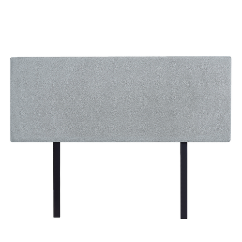 Linen Fabric Double Bed Deluxe Headboard Bedhead - Stone Grey
