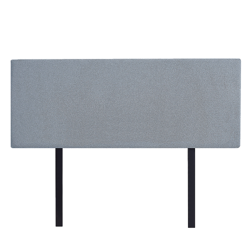 Linen Fabric Double Bed Deluxe Headboard Bedhead - Berlin Blue