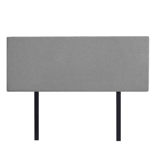 Linen Fabric Double Bed Deluxe Headboard Bedhead - Night Ash