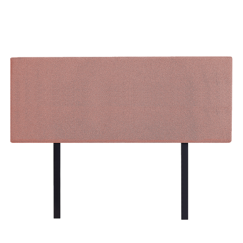 Linen Fabric Queen Bed Deluxe Headboard Bedhead - Pearl Copper Brown