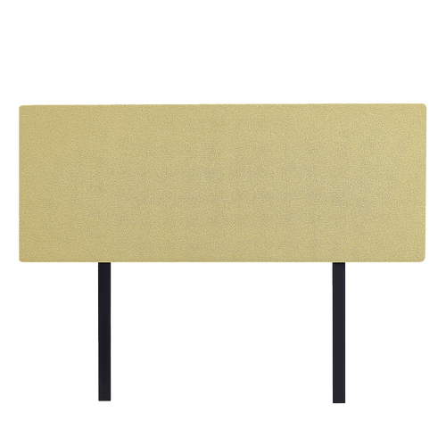 Linen Fabric Queen Bed Deluxe Headboard Bedhead - Sulfur Yellow