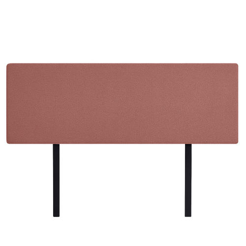 Linen Fabric King Bed Deluxe Headboard Bedhead - Pearl Copper Brown