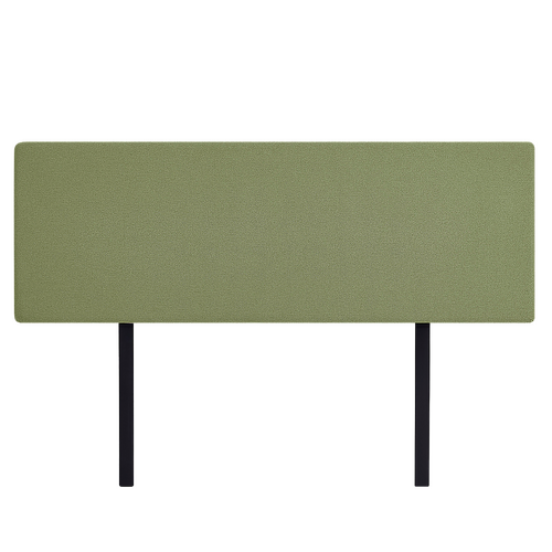 Linen Fabric King Bed Deluxe Headboard Bedhead - Olive Green