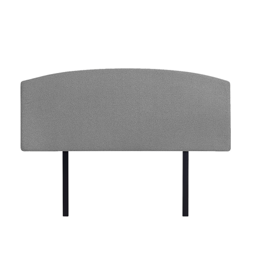 Linen Fabric Double Bed Curved Headboard Bedhead - Night Ash