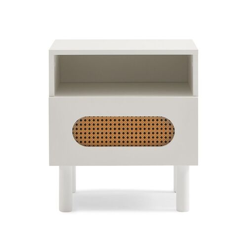 Kailua Rattan Bedside Table in White