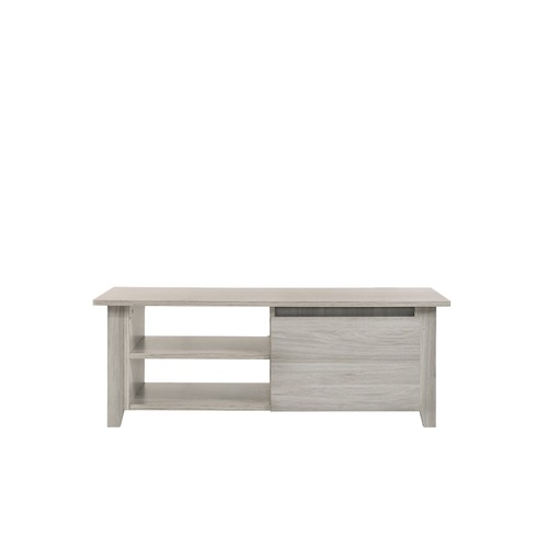 Coffee Table With Open Drawer In White Oak