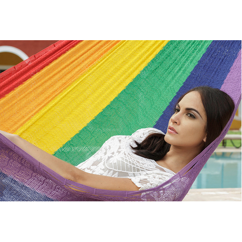 The out and about Mayan Legacy hammock Doble Size in Rainbow colour