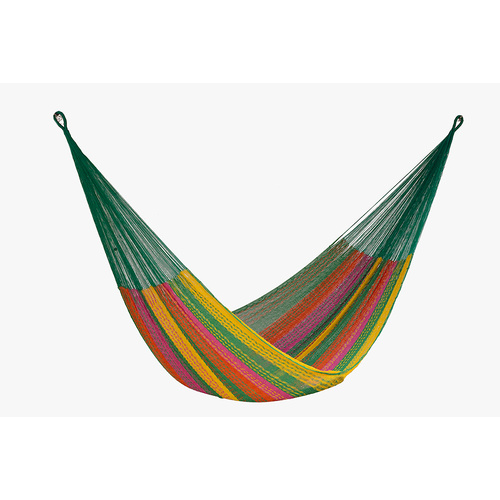 Mayan Legacy King Size Cotton Mexican Hammock in Radiante Colour