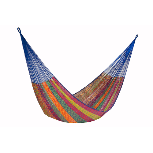 Mayan Legacy Jumbo Size Cotton Mexican Hammock in Mexicana Colour