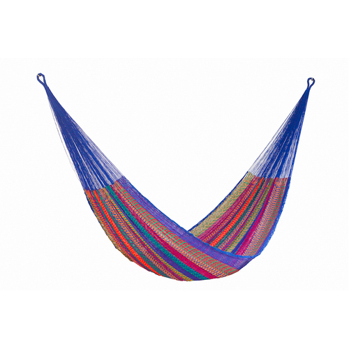 Mayan Legacy Jumbo Plus Size Nylon Mexican Hammock in Mexicana Colour