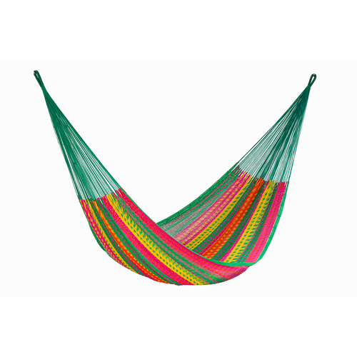 Mayan Legacy Jumbo Size Outdoor Cotton Mexican Hammock in Radiante Colour
