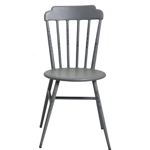 Aluminium Windsor Dinning Chair Retro Grey Set of 2