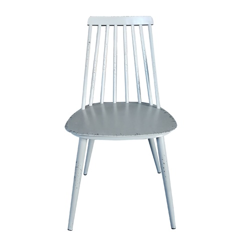 Aluminium Dinning Chair Retro Grey Set of 2