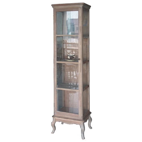 Wash White Display Cabinet