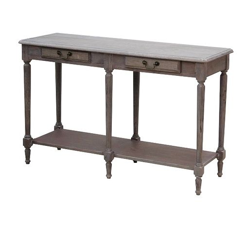 Wash White Louis XVI Console Table