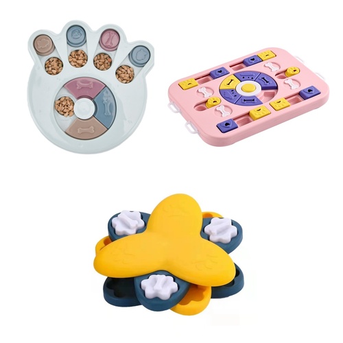 YES4PETS Dog Interactive Slide Toy Fun Paw Pet Puppy Smart Training Treat Hiding Game Toys Slow Feed Anti Gulp