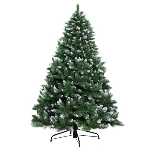 Jingle Jollys Christmas Tree 2.1m Snowy Xmas Tree Decoration 1000 Tips